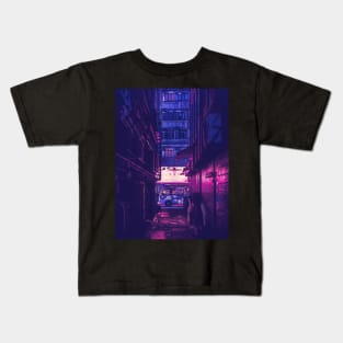 Hong Kong Streets (Anime Style) Kids T-Shirt